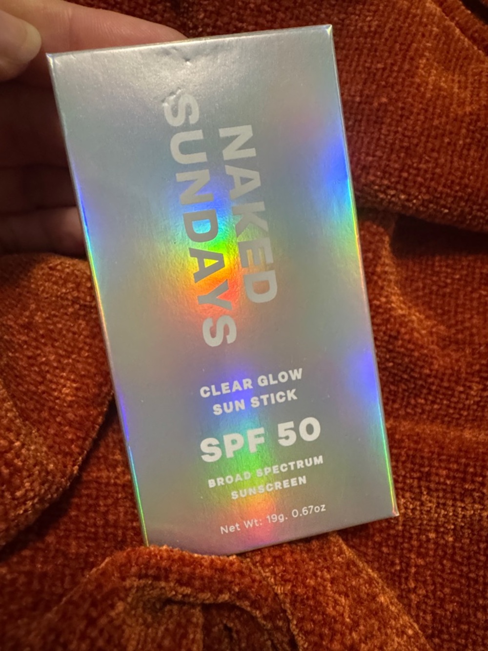 Naked Sundays | SPF50 Clear Glow Sun Stick | Sunscreen Top Up Stick | NIB